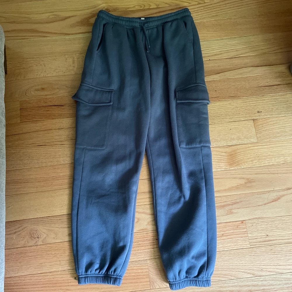 Pink Rose Blue Cargo Jogger Pants